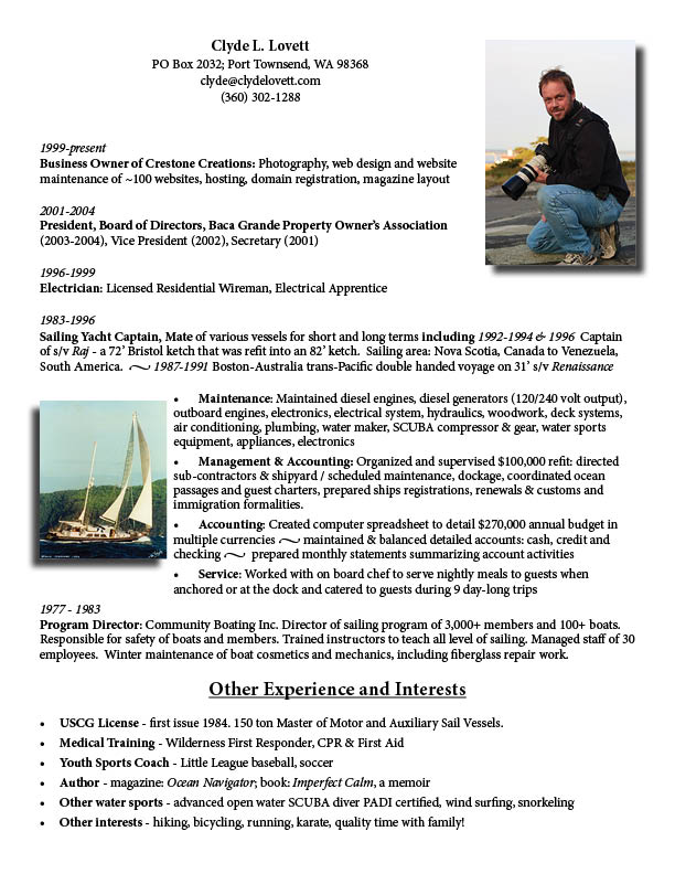 Clyde Lovett Resume